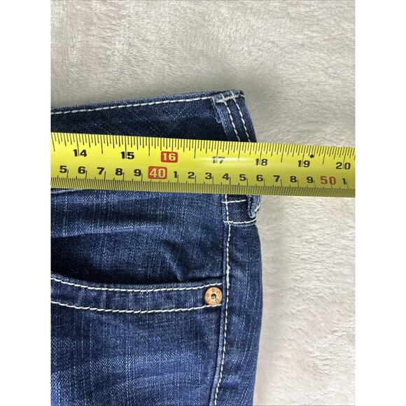 True Religion Becky Boot Cut Jeans Womens Size 32 Western Rodeo School Denim USA - Picture 7 of 14
